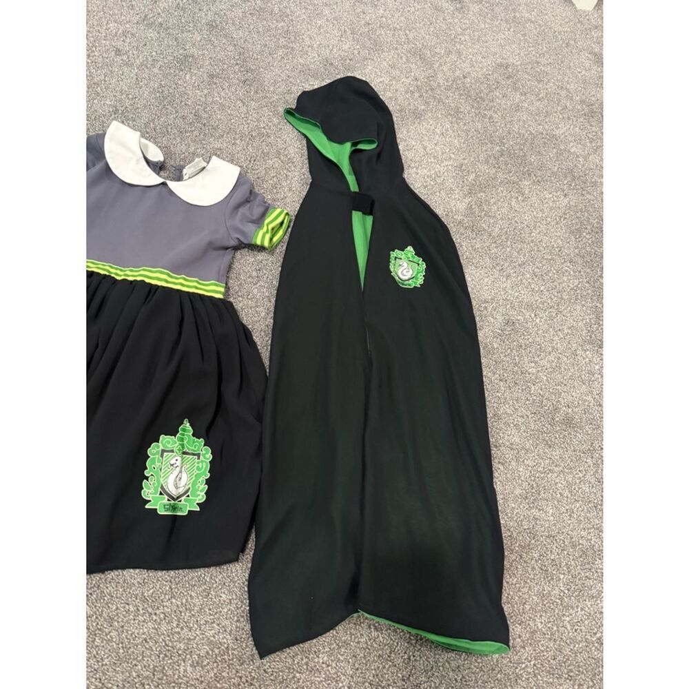Taylor Joelle Harry Potter Slytherin House Cape Set Sz 6 - Picture 6 of 7